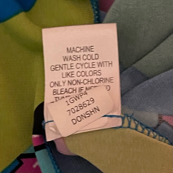 EUC One World asymmetrical hem short sleeve dress size 1X - Picture 4 of 4